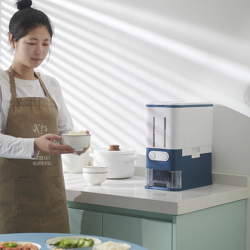 Household Rice Barrels Metering Storage Bins Insect Proof And Moisture Proof