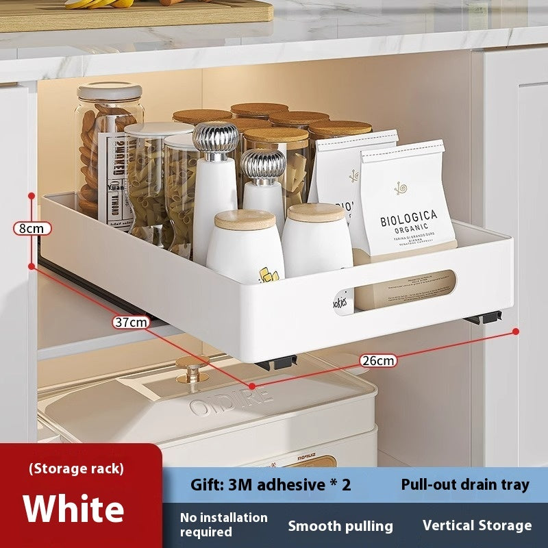 Kitchen Sink Pull-out Storage Rack