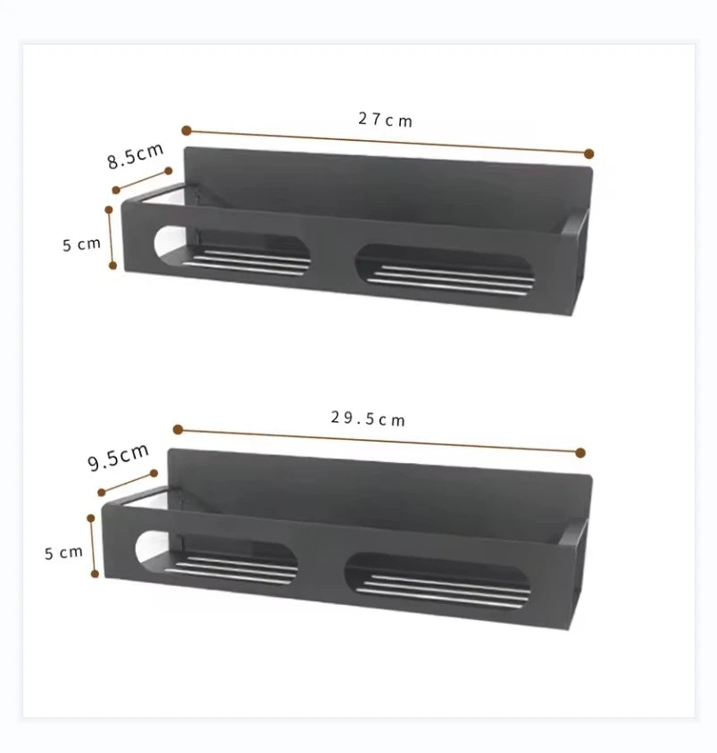 Magnetic Spice Rack Organizer for Refrigerator Hanging Spice Rack Wall Mount Metal Seasoning Organizer Rack