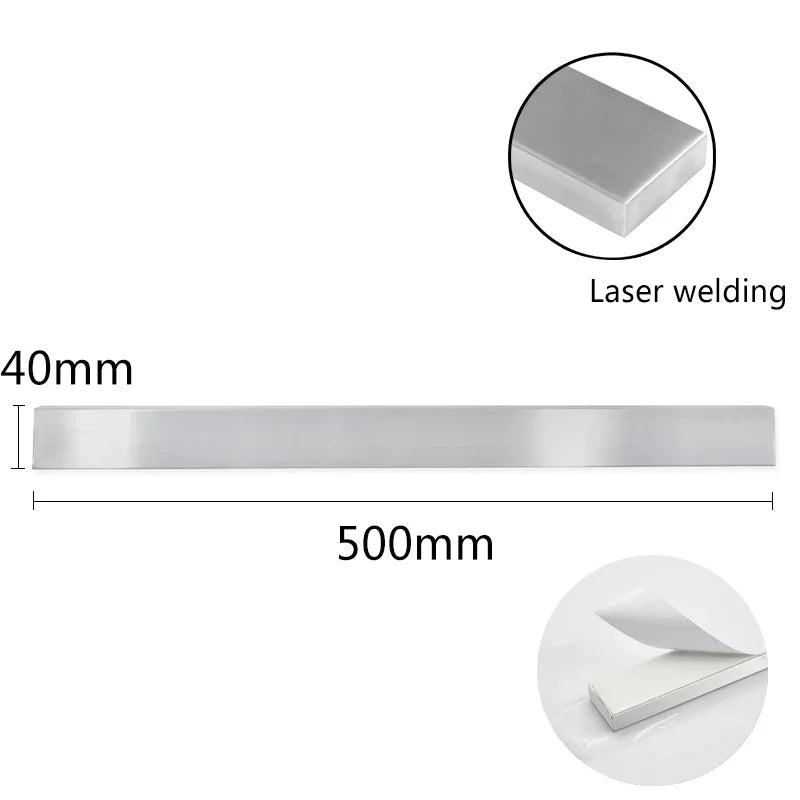 Black Power Magnetic Knife Holder 304 Stainless Steel Wall Mount Kitchen Magnet Magnetic Knife Holder Bar Rack Knives Organizer