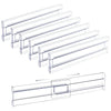 6Pcs Transparent Drawer Divider Adjustable Expandable Drawer Dividers, Suitable for Clothing, Kitchen Utensils and Office