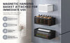 Magnetic Refrigerator Storage Rack, Magnetic Spice Rack, Metal Magnetic Hanging Basket, Wall Cabinet Multifunctional Storage Box, No Drilling Required