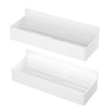 Strong Magnetic Shelves 2 Layers Black White Storage Rack Kitchen Plastic Spice Seasoning Organizer for Refrigerator Microwaves