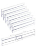6Pcs Transparent Drawer Divider Adjustable Expandable Drawer Dividers, Suitable for Clothing, Kitchen Utensils and Office