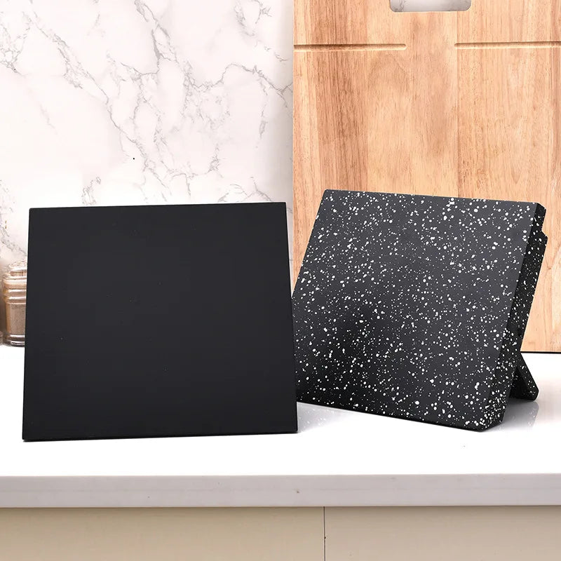 Folding Magnetic Knife Holder Black Snowflake Multifunctional Wood Storage Knives Block Rack Kitchen Supplies