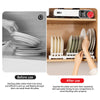 Dish Organizer Rack Upright Draining Cabinet Plate Organizer Plate Dish Drying Rack Kitchen Dishes Stand Vertical Storage Rack