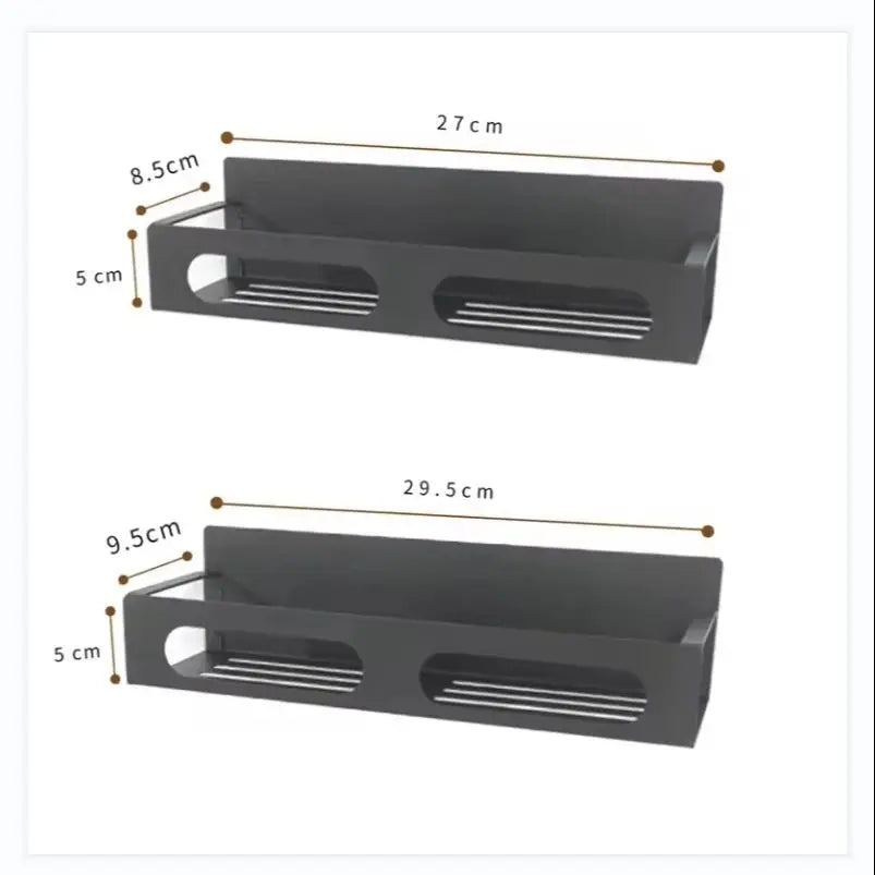 Magnetic Spice Rack Organizer for Refrigerator Hanging Spice Rack Wall Mount Metal Seasoning Organizer Rack