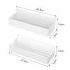 Strong Magnetic Shelves 2 Layers Black White Storage Rack Kitchen Plastic Spice Seasoning Organizer for Refrigerator Microwaves