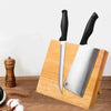 Folding Magnetic Knife Holder Black Snowflake Multifunctional Wood Storage Knives Block Rack Kitchen Supplies