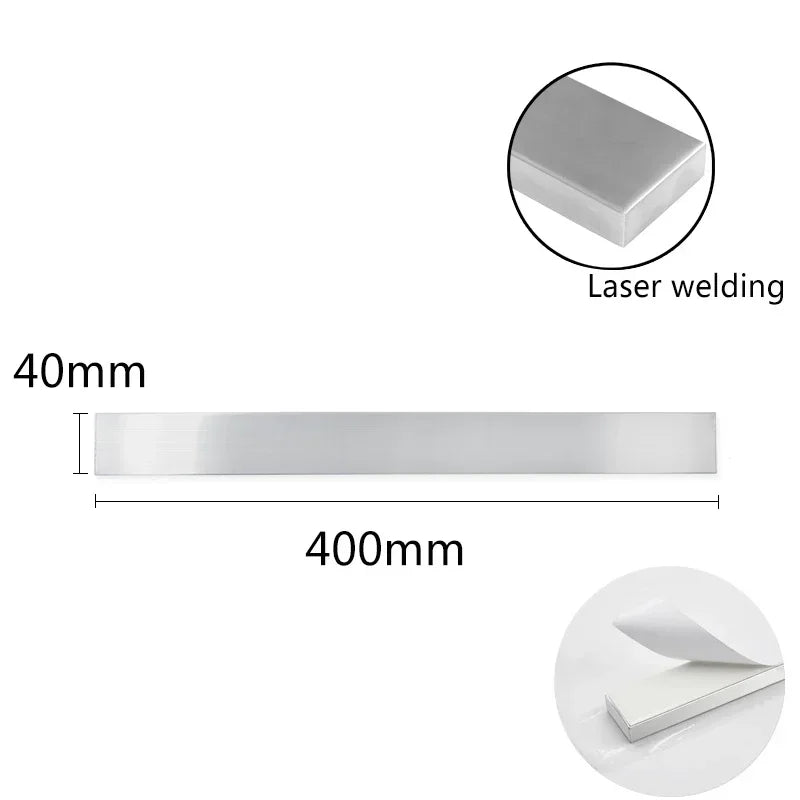 Black Power Magnetic Knife Holder 304 Stainless Steel Wall Mount Kitchen Magnet Magnetic Knife Holder Bar Rack Knives Organizer