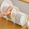 Dish Organizer Rack Upright Draining Cabinet Plate Organizer Plate Dish Drying Rack Kitchen Dishes Stand Vertical Storage Rack