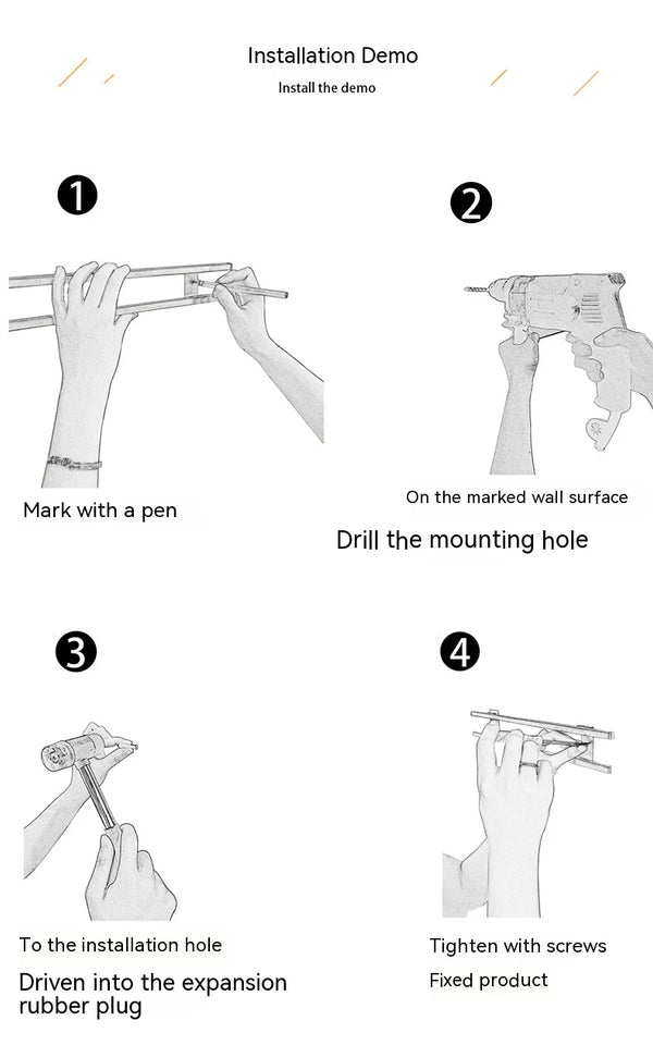 Magnetic Knife Holder for Wall Mount, Strips with Hooks, Stainless Steel, Kitchen Utensil