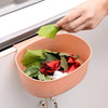 Hanging Kitchen Waste Bin Large-Capacity European-Style Cabinet Garbage Can Holder Trash Container Plastic Storage Box
