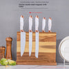 Acacia double-sided magnetic kitchen knife holder multi-functional knife storage rack magnetic knife holder