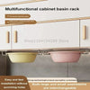 Kitchen Stainless Steel Sink Shelf Sponges Holders Adhesive Drain Drying Rack Wall Hooks Accessories Storage Organizer