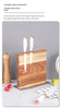 Acacia double-sided magnetic kitchen knife holder multi-functional knife storage rack magnetic knife holder