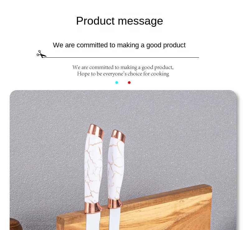 Acacia double-sided magnetic kitchen knife holder multi-functional knife storage rack magnetic knife holder