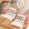 Dish Organizer Rack Upright Draining Cabinet Plate Organizer Plate Dish Drying Rack Kitchen Dishes Stand Vertical Storage Rack