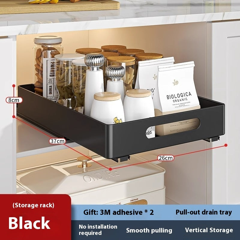Kitchen Sink Pull-out Storage Rack